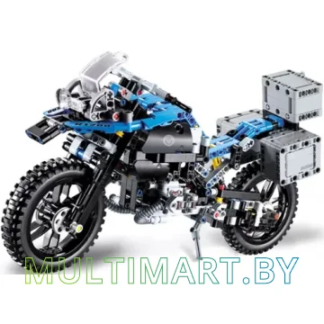 Конструктор Decool 3369A Мотоцикл BMW R1200 GS 2 в 1 (603 детали) картинка 4